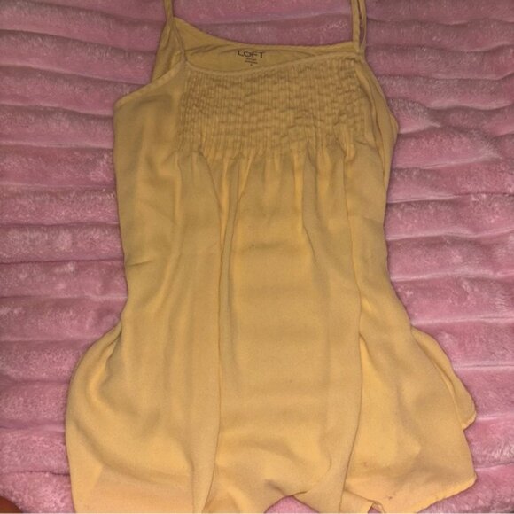 Loft Y2K yellow flowy shirt size small - Picture 2 of 6